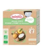 Babybio Gourde Brassé Coco Pomme Poire 4 x 85g