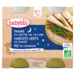 Babybio Panais Haricots Verts et Riz de Camargue 8mois+