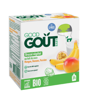 Good Goût 4 Gourdes Brassés Coco Mangue Banane Passion - dès 6 mois