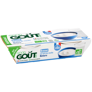Good Goût Brassé au lait Nature 2x100g – 6m+