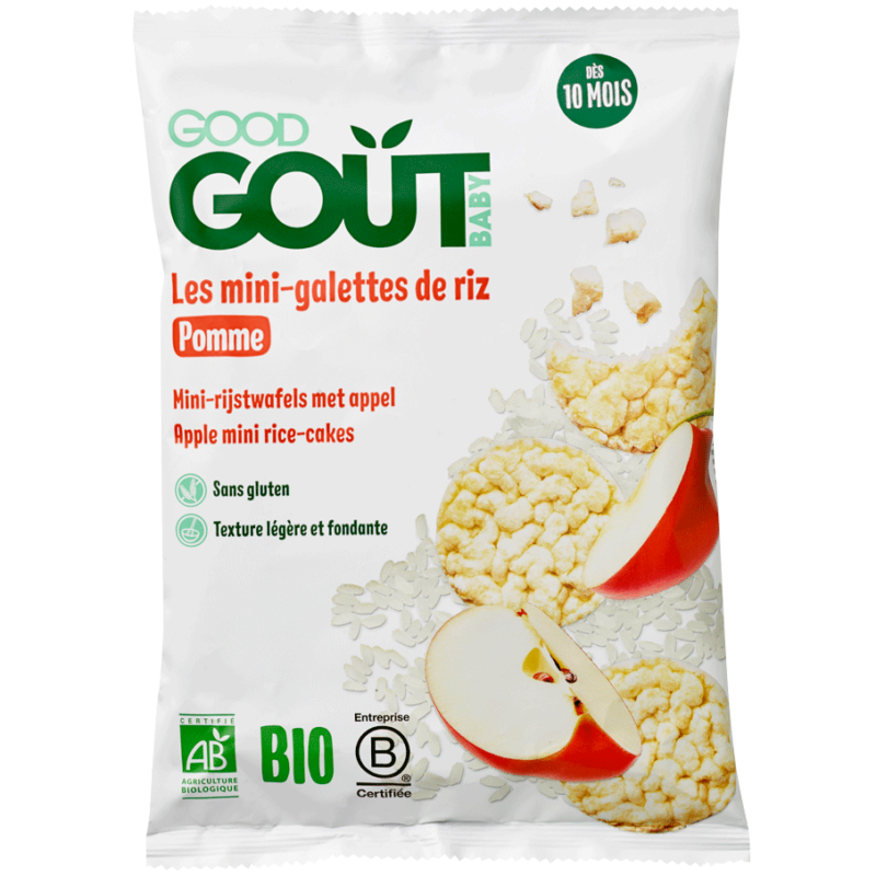 Good Goût Mini galettes de Riz à la Pomme 10m+