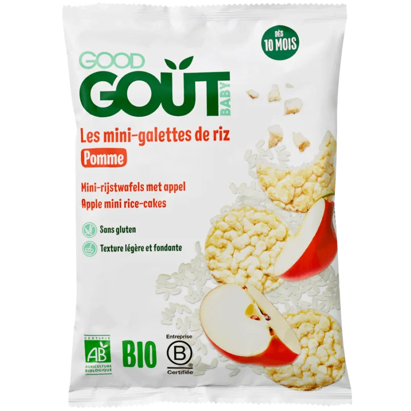 Good Goût Mini galettes de Riz à la Pomme 10m+