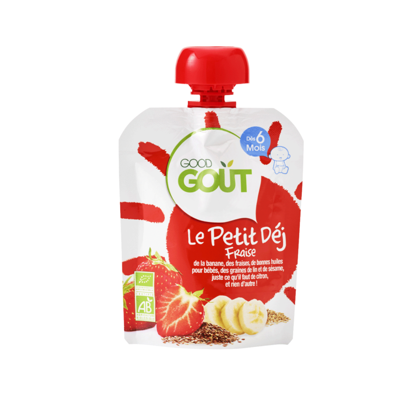 Good Goût Gourde Le petit Déj Fraise - dès 6 mois