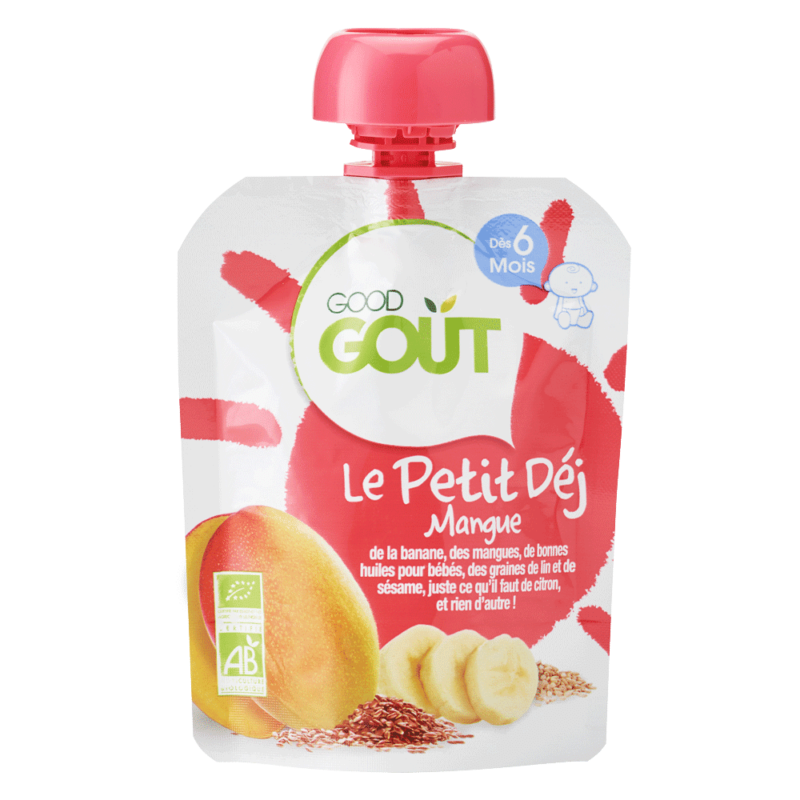 Good Goût Gourde Le petit Déj Mangue- dès 6 mois