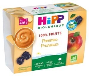 Hipp 100% Fruits Pommes Pruneaux dès 4/6 Mois