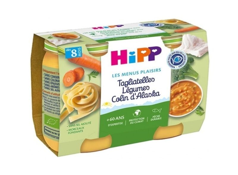 Hipp Tagliatelles Légumes Colin d'Alaska Dès 8 mois