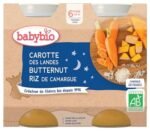 Babybio Bonne Nuit Carotte Butternut Riz 6mois+