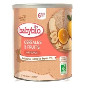 BabyBio Céréales 3 fruits avec Quinoa 6mois+