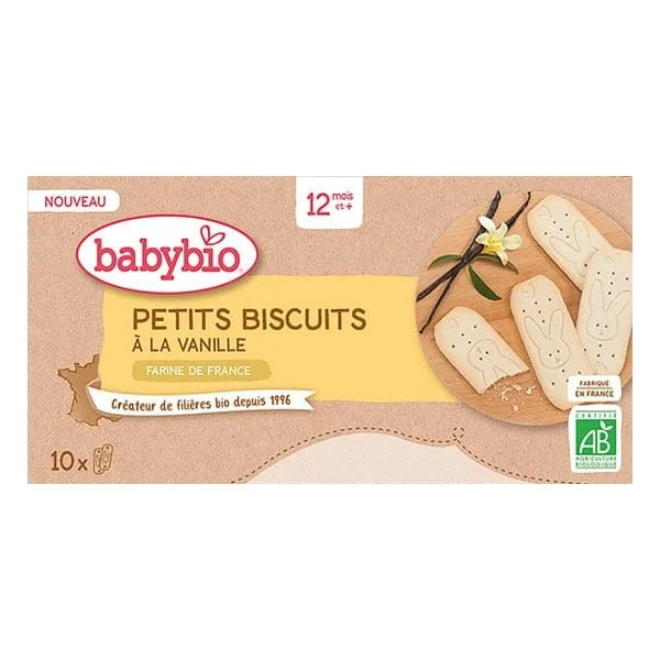 Babybio Petits biscuits vanille 160g - Dès 12 mois