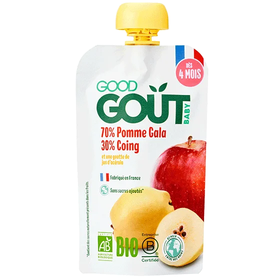 Good Goût Gourde Pomme Coing 4m+
