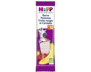 Hipp Barre Fruitée Pommes Fruits Rouges et Céréales 12m+
