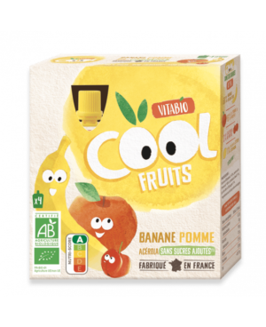 Vitabio Cool Fruits Banane Pomme et Acérola