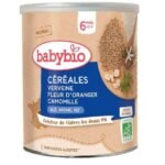 BabyBio Céréales verveine fleur d'oranger Camomille 6mois+