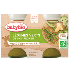BabyBio Légumes Verts 4mois+