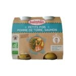 BabyBio Petits pois Pomme de terre Saumon 6mois+