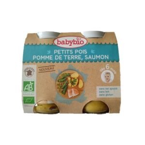 BabyBio Petits pois Pomme de terre Saumon 6mois+