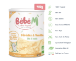 Bébé M Céréales et Vanille 6mois+ | 100% végétale | Sans lait | Sans gluten