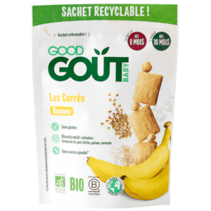 Good Goût Biscuits carrés à la banane 50g 8m+