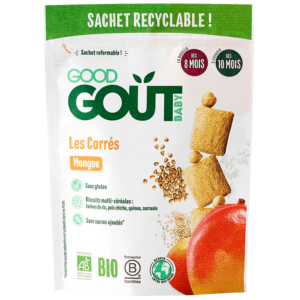 Good Goût Biscuits carrés à la mangue 50g 8m+