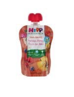 Hipp Bio 100% Fruits Pommes Pêches Fruits des Bois dès 4/6 Mois