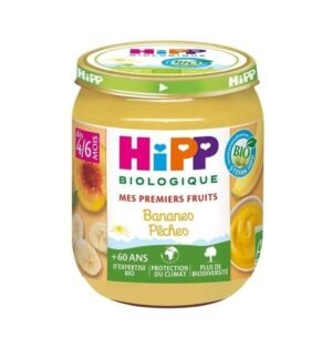Hipp Pot Fruits Bananes Pêches 125g – Dès 4/6 mois