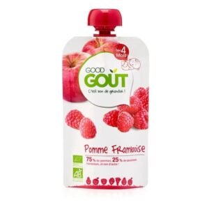 Good Goût Gourde de fruits pomme framboise 120g 4m+