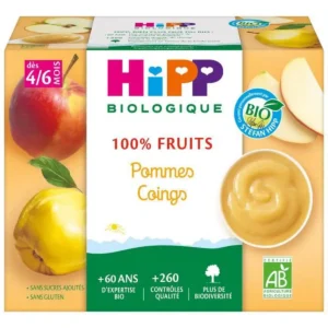 Hipp Pommes coings 4/6m+  4x100 g