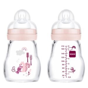 Biberon en verre Feel Good Mam 170ml Rose
