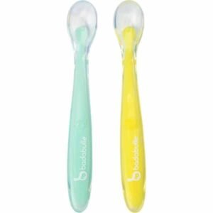 Badabulle Lot de 2 cuillères en silicone 1er âge