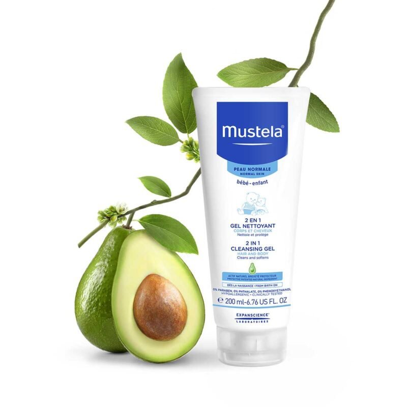 Mustela Gel nettoyant 2 en 1 cheveux et corps 200ml – Image 2