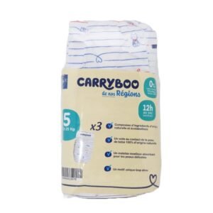 Carryboo Couches Petit Format Taille 5 (12-25kg) - 3 Unités