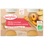 BabyBio Pêche Pomme d’Aquitaine 4mois