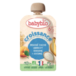 Babybio Croissance Brassé Vache Abricot Banane et Avoine 6m+ Bio