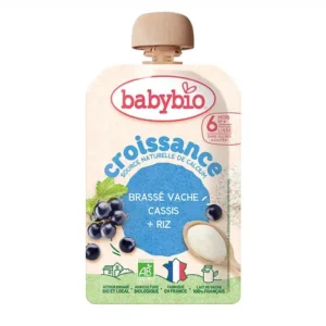 Babybio Croissance Brassé Vache Cassis Riz 6m+ Bio