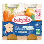 Babybio Bonne Nuit Carotte Butternut Riz 6mois+