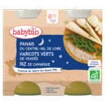 Babybio Panais Haricots Verts et Riz de Camargue 8mois+
