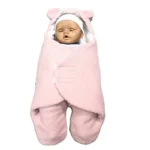 Nid d'ange Couverture nomade 0-6 mois Rose