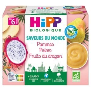 Hipp Pommes Poires Fruits du Dragon dès 6 Mois