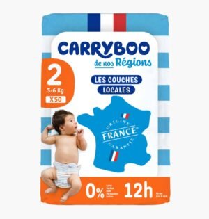 Carryboo Couches Écologiques Taille 2 (3-6kg) 50 unités
