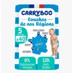 Carryboo Couches Écologiques Taille 5 (12-25kg) 40 unitésN