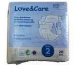 Love & Care – Couche Taille 2 (3-6 kg) – 28 unités