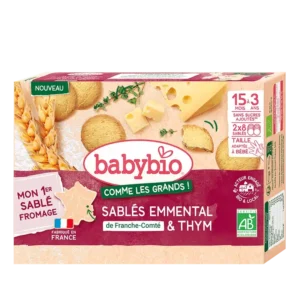 Babybio biscuit sablés Emmental de Franche-Comté et Thym