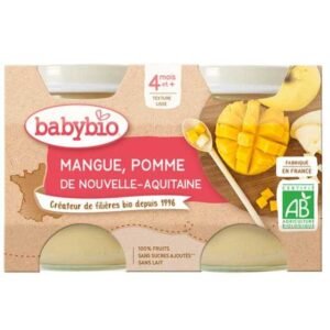 BabyBio Mangue Pomme de Nouvelle-Aquitaine 4mois+