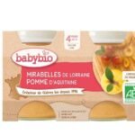 BabyBio Mirabelles Pomme 4mois+