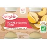 BabyBio Pomme D’aquitaine Coing 4mois+