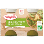 BabyBio Légumes Verts 4mois+