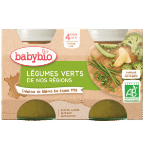 BabyBio Légumes Verts 4mois+