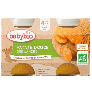 BabyBio Patate douce des landes 4mois+