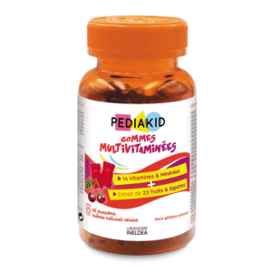 PEDIAKID Gommes Multivitaminées - 60 oursons goût cerise