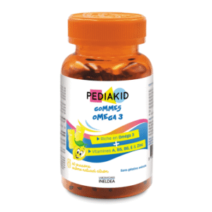 PEDIAKID Gommes Omega 3 - 60 oursons goût citron